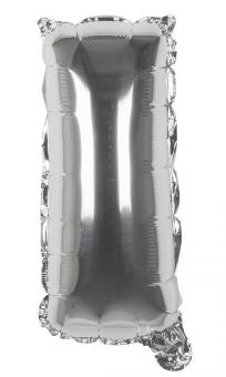 Balloon foil Letter I:36cm, silver 