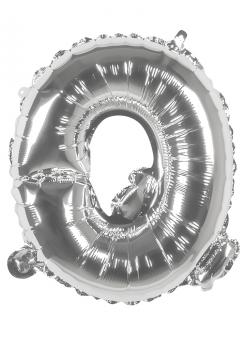 Folienballon Buchstabe 'Q':36cm, silber 