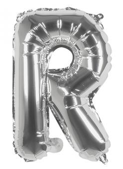 Balloon foil Letter R :36cm, silver 