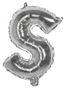 Balloon foil Letter S :36cm, silver 