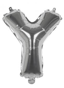 Balloon foil Letter Y :36cm, silver 