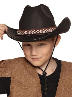 Kinder Cowboy Hut Junior:KW 55, schwarz 