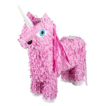 Unicorn  Pinata :  fillable with Sweets and Candys:47cm x 39cm, pink 