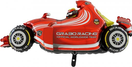 Folienballon Rennauto:120 cm, rot 