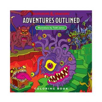 Dungeons & Dragons:  Adventures Outlined Malbuch:25,4 x 25,4 x 2,5 cm 
