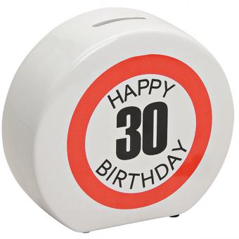 Money box Happy Birthday 30. Birthday 