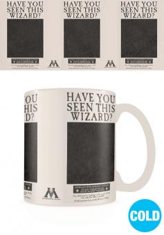 Harry Potter:  Tasse with Thermoeffekt Wanted Sirius Black:315 ml, cream 