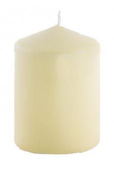 Ivory Pillar Candle:6cm x 10cm, white 