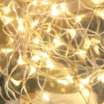 LED micro wire fairy lights: warm white:1 m 