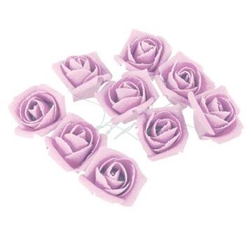 Artificial rose set:9 Item, purple 