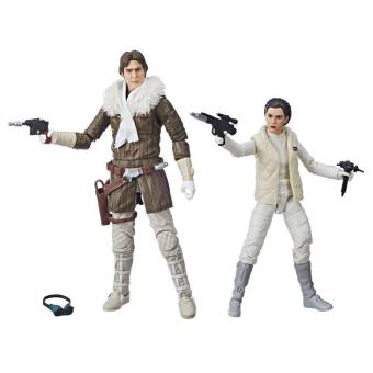 Star Wars - Episode V: Black Series Action Figures 2018 Leia & Han (Hoth) Convention Exclusive:15 cm, multicolored 