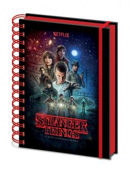 Stranger Things: Wiro Notebook A5 One Sheet:14,8 cm x 21 cm, black/red 