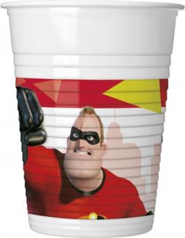 The Incredibles Party cups:8 Item, 200ml, multicolored 