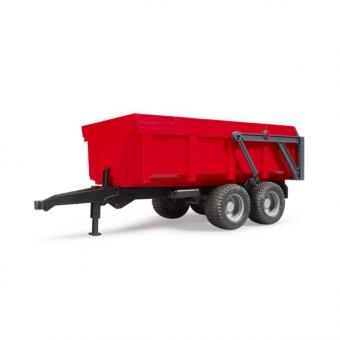 BRUDER: Tub tipping trailer:red 