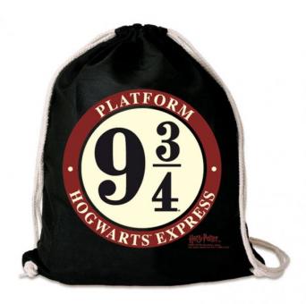 Harry Potter: Cloth bag Gleis 9 3/4:35 x 46 cm, black 