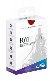 Ultimate Guard: Katana Sleeves Standardgrösse (100):rouge 