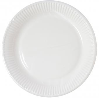 ECO Assiettes de fête, compostable:10 pièce, 20 cm, blanc 