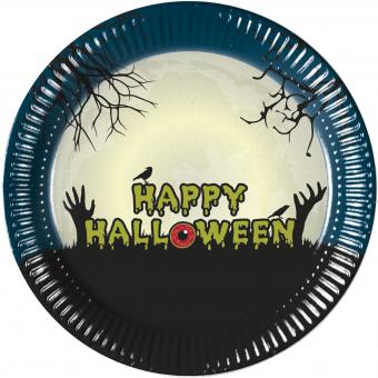 Halloween Party Plates:8 Item, 23 cm 