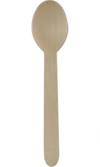 Holzlöffel: kompostierbar:8 Stück, 16cm, natur 