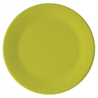 ECO Assiettes de fête, compostable:8 pièce, 20cm, vert 