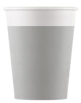 ECO Party Cups, compostable:8 Item, 2dl, grey 
