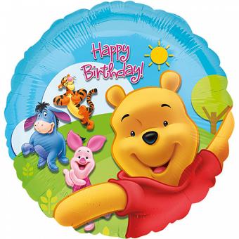 Balloon foil Winnie Puuh Happy Birthday: Kids' birthday party decorations:46 cm 