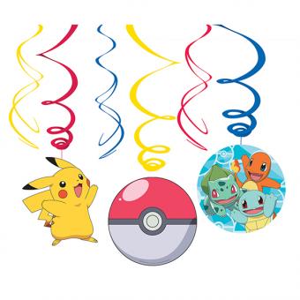 Pokemon Decorative spirals:6 Item, 45 - 60 cm, multicolored 