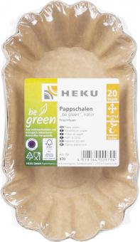 Barquettes jetables en carton, compostables:20 pièce, 10 x 17 x 3cm, natur 