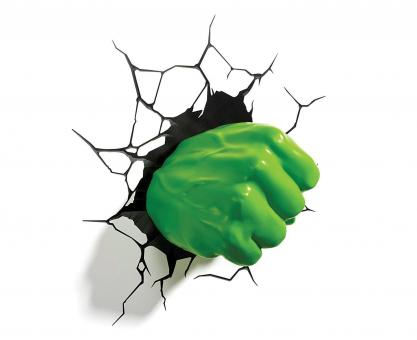Wunder: 3D LED Leuchte Hulk Faust:grün 