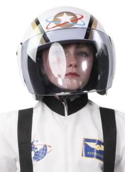 Astronaut helmet: for children and adults:white 