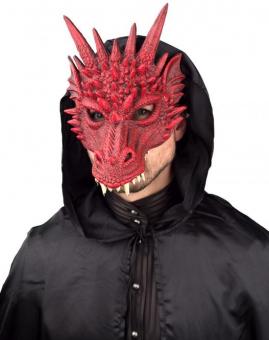 Drachen Maske aus PU-Schaum:rot 