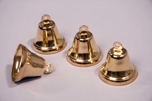 Glocken, Farbe Gold:4 Stück, 38mm, gold 