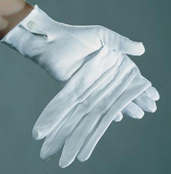 Women Gloves (Cotton):white 