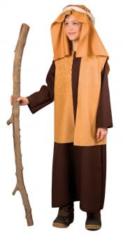 Berceau garçon: robe, gilet, foulard:marron 140-152 cm