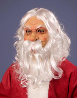 Masque en latex Père Noël:natur 