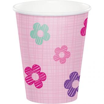 1. Geburtstag Becher:8 Stück, 2.5dl, mehrfarbig 