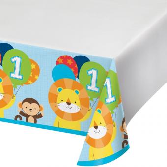 1. Birthday Tablecloth:137 x 259cm, multicolored 