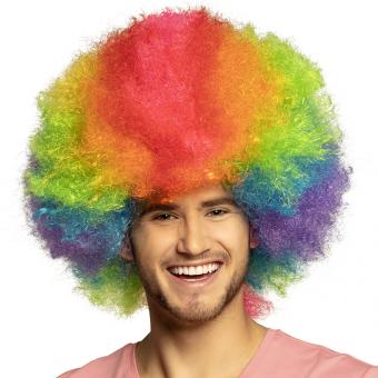 Perücke Clown Rainbow deluxe:bunt 