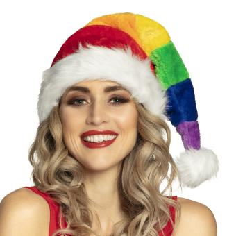 Peace Weihnachtsmütze Regenbogen 