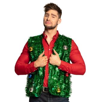 Vest Christmas Tree:green M/L