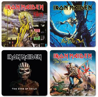 Pack de sous-verres Iron Maiden:multicolore 