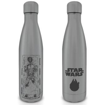 Star Wars:  Trinkflasche Han Carbonite (1 Stück):500 ml, grau 