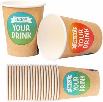 Be green Paper Cups, compostable:20 Item, 2 dl, natur 