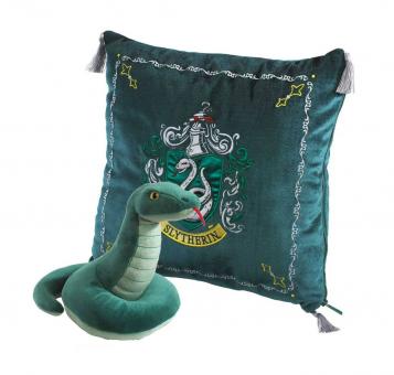 Harry Potter: House Mascot cushion with plush figure Slytherin:34 x 34 cm//25 cm 