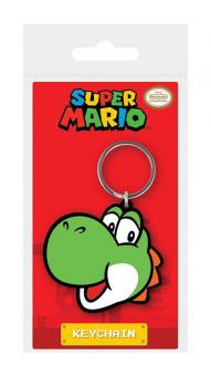 Super Mario:  Gummi-Schlüsselanhänger Yoshi:6 cm 