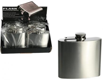 Hen party hip flask:150ml, silver 