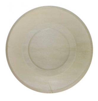 Holz Partyteller, kompostierbar:4 Stück, 21cm, natur 