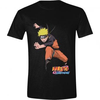 Naruto Shippuden: T-Shirt Naruto Rennend:schwarz 
