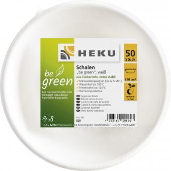 Bols Be green, compostables:50 pièce, 18cm x 4cm / 680cm3, blanc 