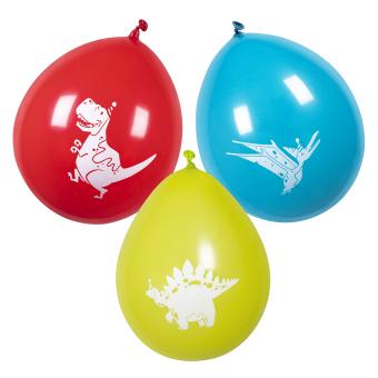 Dinosaurier Latex Ballons:6 Stück, 25cm 